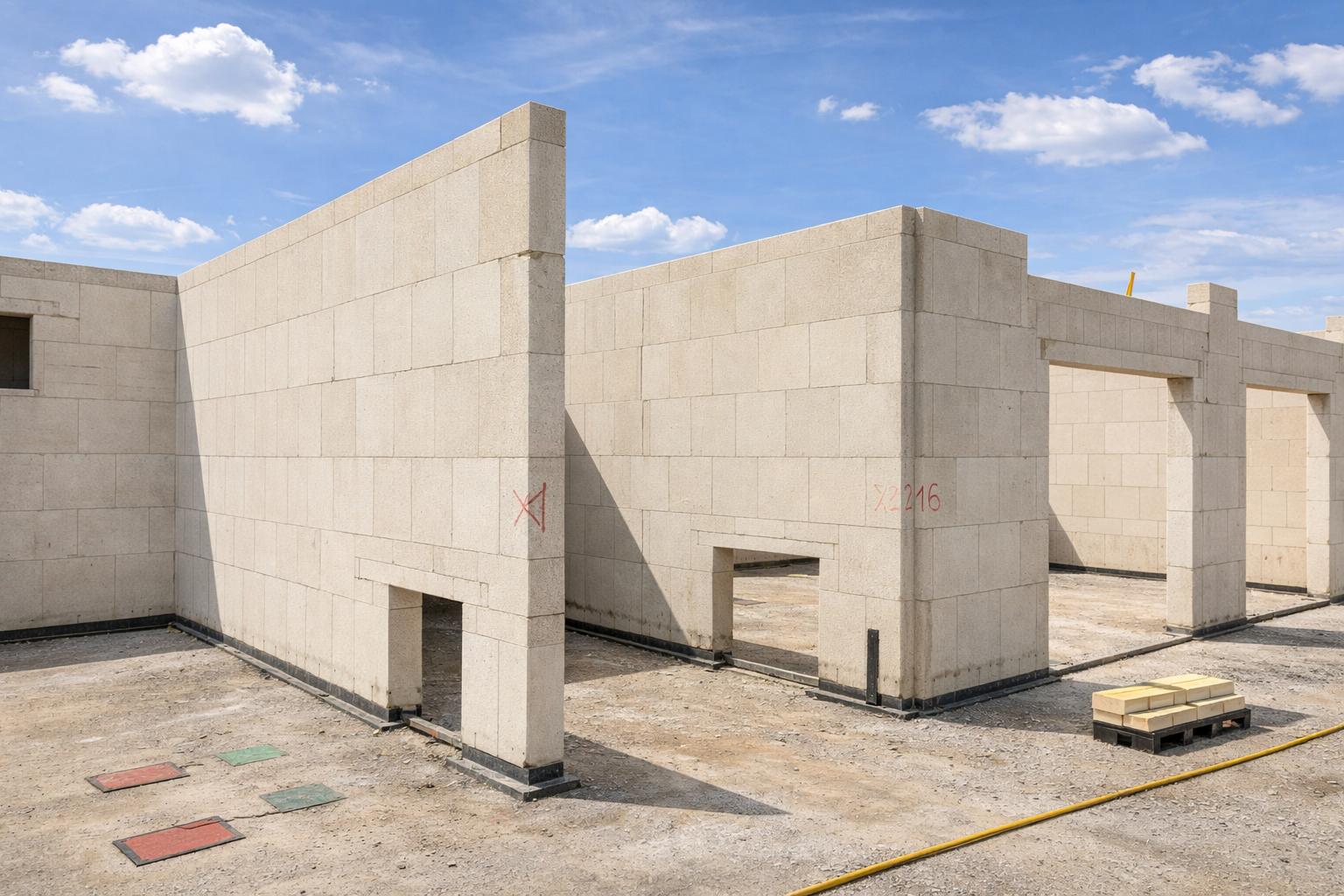 Massive Kalksandsteinbauweise